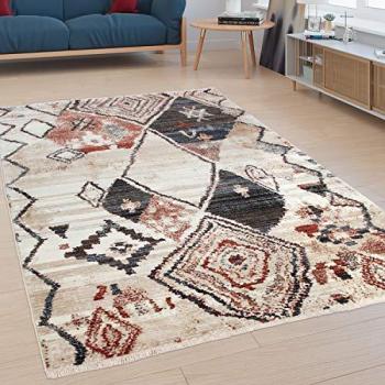 Tapis Moderne Poils Ras Motif Abstrait 120x170 cm