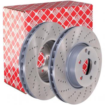 TRW GDM 1273 Disc Brake Pad Set, front, ventilated/perforated design, single piece