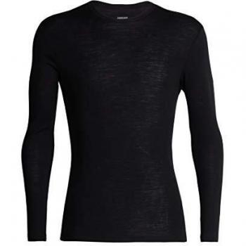 Icebreaker 175 Everyday Crew Merino Long Sleeve Base Layer Black M male male