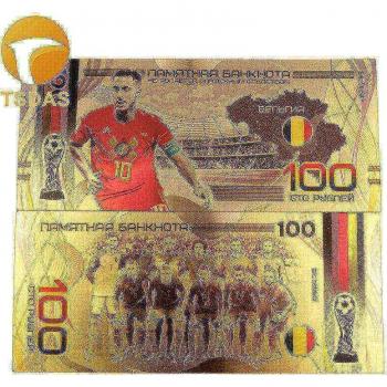 Billete de 100 Rublos de Oro para Aficionados del Fútbol