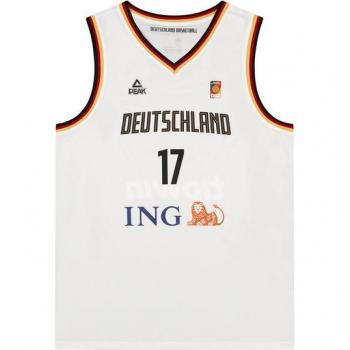 Maglia di basket bianche Peak Germany FIBA