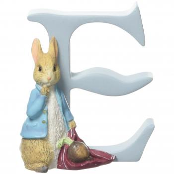 Beatrix Potter E-Letter Rabbit with Onion Sculpture
