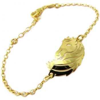 Pulsera 'Jungle' de Plata con detalles dorados