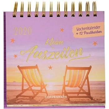 Kleine Auszeiten 2020: Wochenkalender + 12 Postkarten