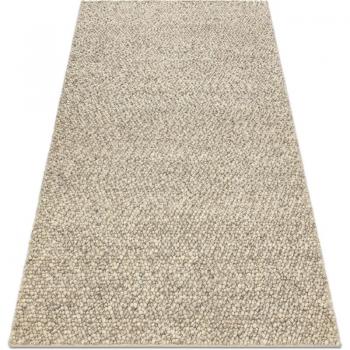Uniform Grey Beiged Wool Floor Mat – 4'×6' (Tahar 99005G)