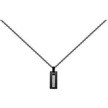 Collier en acier noir et gris, collection Acier by Stauffer, modèle 75-0112