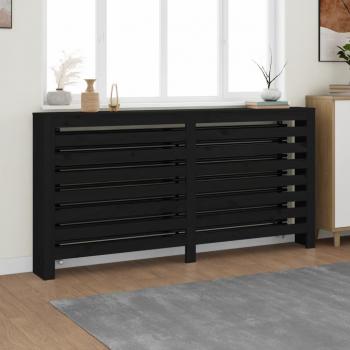 VidaXL Black Solid Wood Radiator Cover 169x19x84 cm