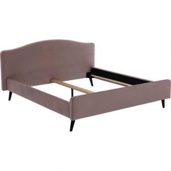Elegantes Polsterbett Tamiga mit Holzfüßen