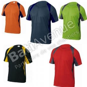 Camiseta transpirable roja y gris XXL