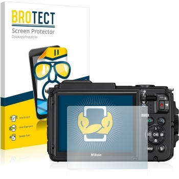 Brotect Pellicola Protettiva per Nikon Coolpix AW130 Trasparente (2 Pezzi)