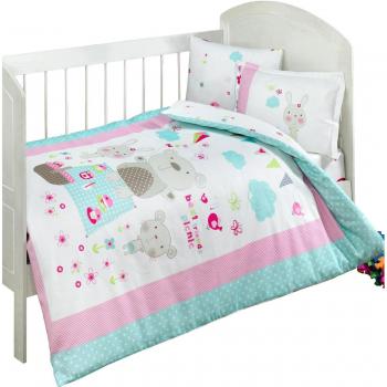 Bettwäsche Renforcé Kinder weiß 100x135 cm (40x60 cm)