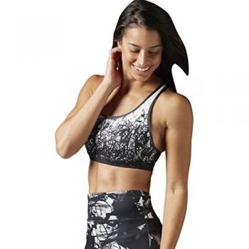 Reebok Sujetador Deportivo Hero Power Spike, Mujer, Negro