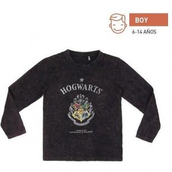 Barnens Gryffindor Long Sleeve T-shirt – grå