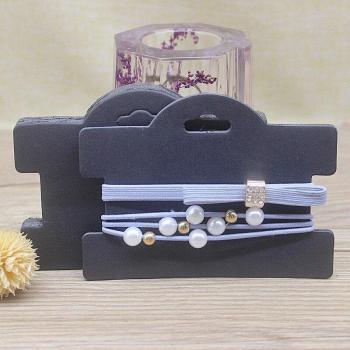 Clip de exhibición para el cabello, 50 unidades, papel blanco, dimensiones 10,5x7,7 cm, accesorios para el cabello, caja de embalaje