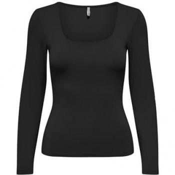 T-shirt long reversible noir Only Lea XL femme