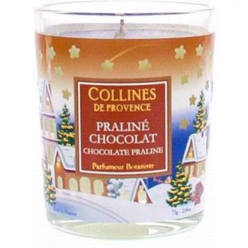 Bougie de Noël Praliné Chocolat – Collines de Provence 75 g