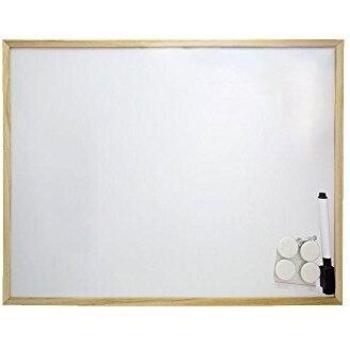 Pizarra Blanca Magnética 30x40 cm con Rotulador y 4 Imánes