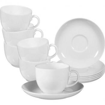 Seltmann Weiden Kaffeetassen Rondo/Liane 6er Set Porzellan