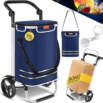 KESSER® Shopcart 56 L – Met Koelvak en Wielen