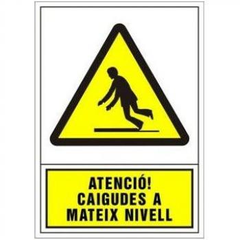 Avviso di Pericolo Cadute 490x345 mm