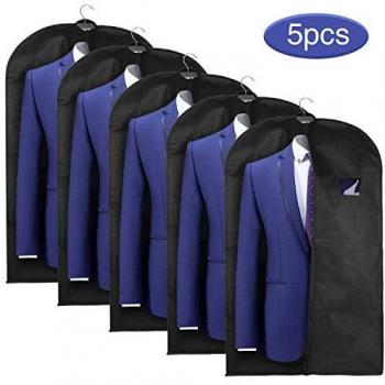 EsonMus Business‑Kleidschutz – 5er Long‑Sack – 60 × 128 cm – Schwarz