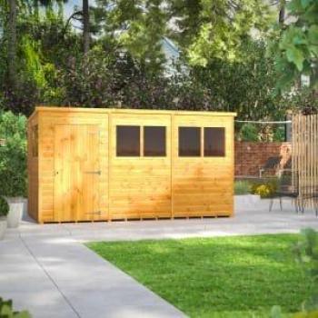 Power Sheds 12 x 6ft Pent Roof Shed