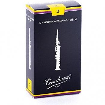 Vandoren Vandoren Soprano Saxophone Reeds Strength 3 Box of 10