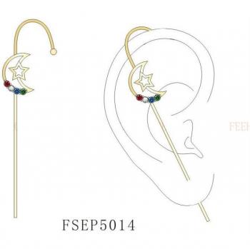 Long Bar Shining Stars Ear Jewelry