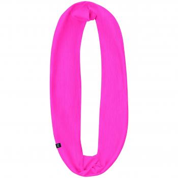 Buff Infinity Merino Wool Flansenschal – Solid Fuchsia – One Size