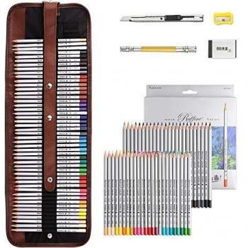 48‑Piece Marco Raffine Fine Art Pencil Pack with Double‑Ended Extender