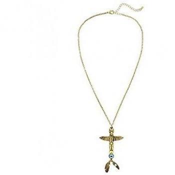 Mottoparty-Accessoire: Indianer-Totem-Halskette von Widmann