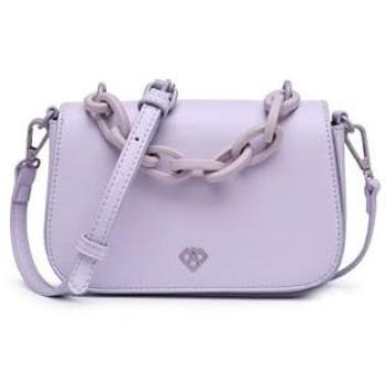 JFY Lilac Flap‑Top Chain Crossbody