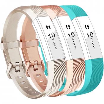 Fitbit Alta Weiches Sports Ersetzerarmband Silikagel Fitness Verstellbares Uhrenarmband für Fitbi Alta und Fitbit Alta HR