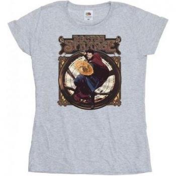Doctor Strange Circle Cotton Top – Ladies S Red