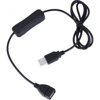 1M USB Data Cable Male to Female with On/Off Toggle