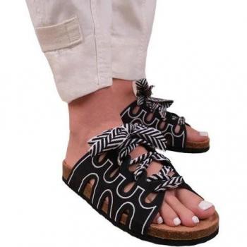 Waar Komt Het Vandaan Dames Paradox Lint Faux Leather Sandalen met Bandjes 3 UK bruin