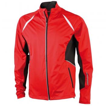 Men's XL James Nicholson JN440 Red/Black Wind-Proof Sports Gear