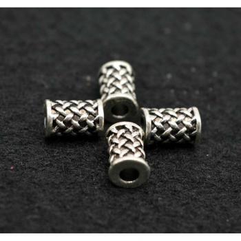 10pcs Silver Dread Beard Rings