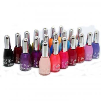 Juego de Esmaltes 21 Piezas: Neon, Glitter y Top Coat