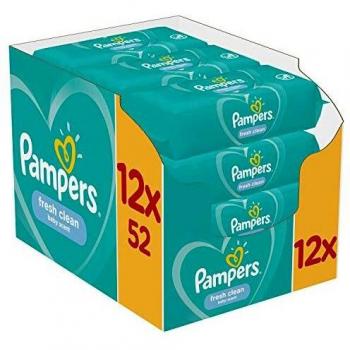 Pampers Fresh Clean Feuchte Feuchttücher für empfindliche Haut