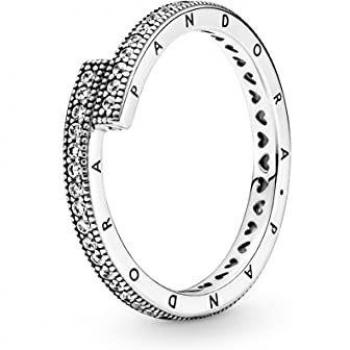 Bague argent Chevauchante Scintillante Pandora Signature
