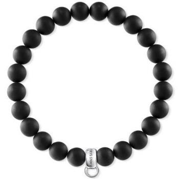 Charm Pulsera Mujer Thomas Sabo Obsidiana Plata 925 X0219-023-11-L17,5