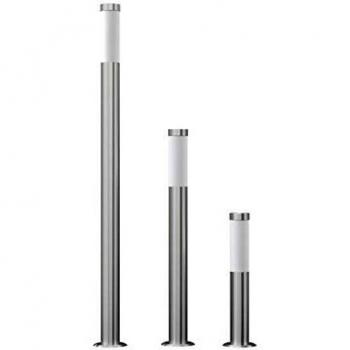 VidaXL 3-Piece Stainless Steel Garden Lamp Set