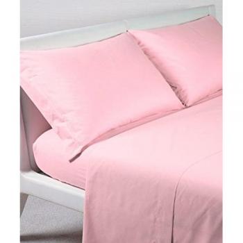 Lenzuolo Flanella Matrimoniale Caleffi Rosa Tinta Unita 180x200 20196