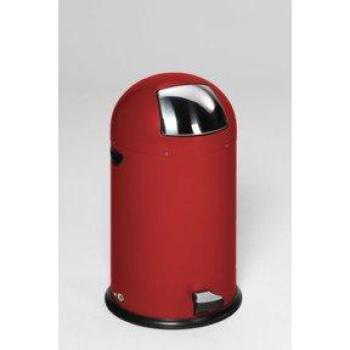 VAR Müllsammler 37 l, mit Fußpedal, rot