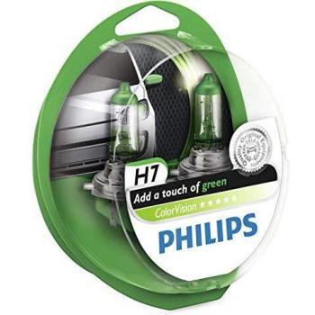 Lámparas para Coche H7 Color Verde Philips