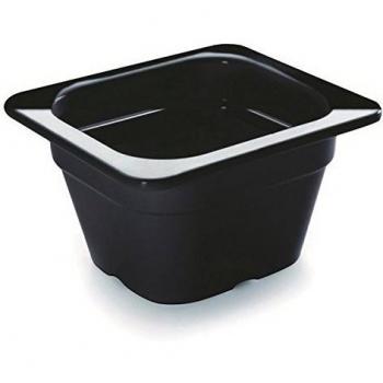 Lacor 1/6 Black Melamine Food Pan