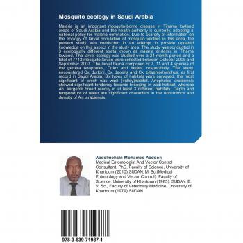 Mosquito ecology in Saudi Arabia: Ecology of Larvae in Asir Region