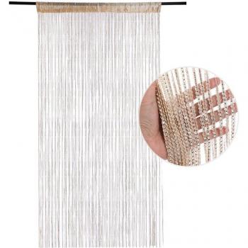 Shiny Tassel Line Drape 100x200cm