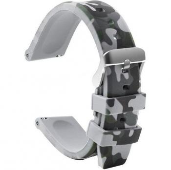 Bracelet Silicone Sport Camouflage 20mm 22mm 24mm étanche pour Samsung Galaxy Watch 46mm S3 Huawei GT Amazfit GTR 47mm